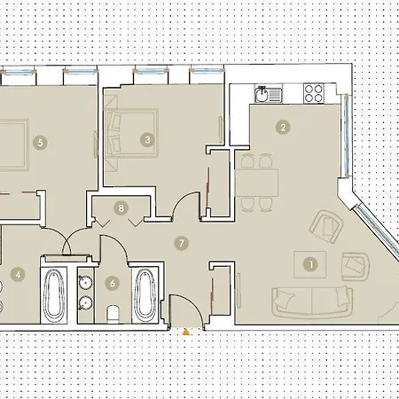 Apartment Prestige - Elegant & Quiet 3 90m2 - As Rynek 508 Breslau