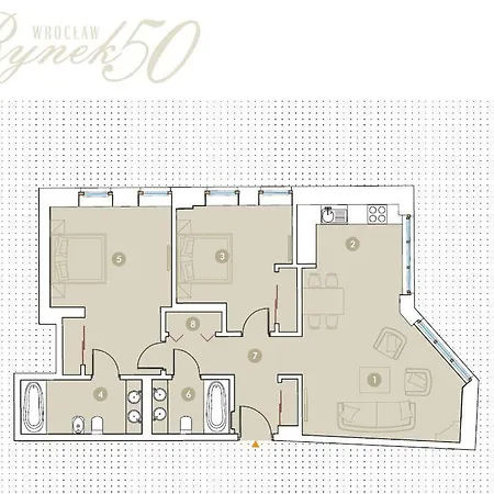 아파트 Prestige - Elegant & Quiet 3 90m2 - As Rynek 508